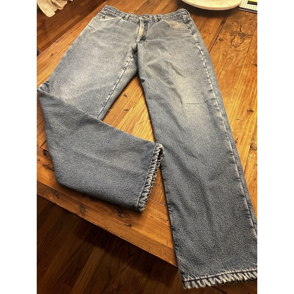Vintage LL Bean Men’s 34x33 Double L Jeans Classic Fit Fleece-Lined Straight Leg